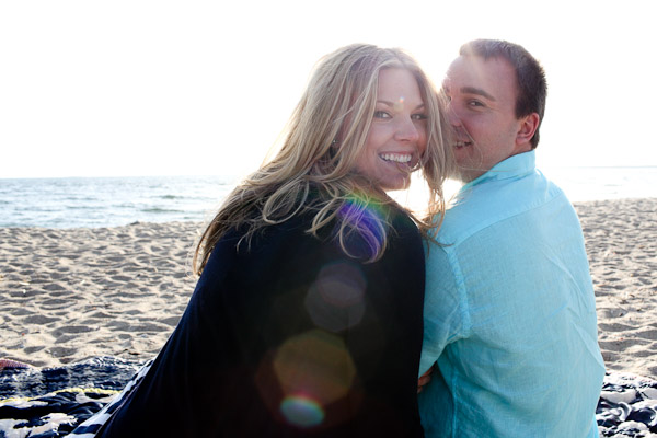 beach engagement photos