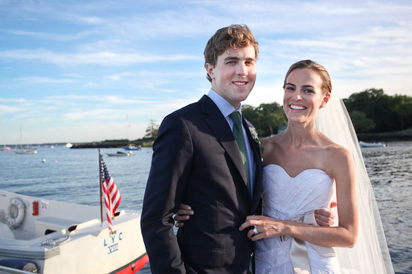Christina and Trevor at the Larchmont Yacht Club